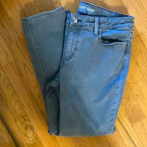 Lands’ End gently worn grey jeans, very gently worn.